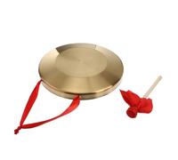TOYZFRIENDY Chinese Gong Hand Gong with Hammer 15cm Copper Alloy Percussion Instrument for Boys and Girls School Music Teaching and Cultural Performances