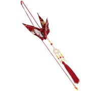 TOYZFRIENDY Chinese Knot Tassel Hanging Ornament with Thousand Origami Cranes for Luck Feng Shui Car Interior and Home Decor Chinese Year Lucky Charm Pendant