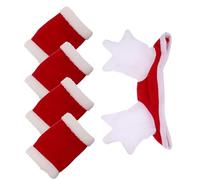 TOYZFRIENDY Christmas Horse Costume Accessories with Soft Lightweight Santa Hat Leg Wraps Quick Holiday Outfit for Parades and Themed Celebrations