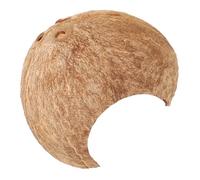 TOYZFRIENDY Coconut Shell Reptile Hide for Tortoise Gecko Vivarium Hideout Natural Humid Shelter for Leopard Geckos and Snakes Small Pet Habitat