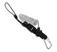 TOYZFRIENDY Coiled Scuba Diving Lanyard with Quick Release Buckle Retractable Anti-Lost Strap for Underwater Cameras and Dive Lights Compatible with DSLR Housings Safety Tether for Snorkeling