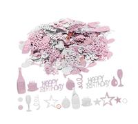 TOYZFRIENDY Colorful Happy Birthday Table Confetti for Decorations Lightweight Scatter for Party Centerpieces Versatile DIY Craft Supplies Safe Surfaces Easy Cleanup Pack