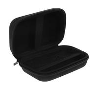 TOYZFRIENDY Compact Hard EVA Electronics Case for Travel Protective Carrying Pouch for Earphones Hard Drives Cameras Lightweight Mini Storage Bag in Black Oxford Portable Organizer for School