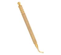 TOYZFRIENDY Copper Auricular Point Acupressure Pen with Bent Tip for Precise Ear Acupuncture Probe Non Slip Handle Massage Tool for Home Use Self Diagnosis and Treatment Health Relief