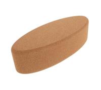 TOYZFRIENDY Cork Yoga Block Oval Shape for Enhanced Grip and Support High-density Weighted Yoga Blocks for Pilates Dance Stretching Heel Calf Raise Wrist Stability Gym Workout Accessories for