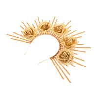 TOYZFRIENDY Cosplay Goddess Headband with Floral Design Party Hair Prop for Halloween Wedding Dancing and Special Occasions Elegant Hair Decor Accessory for Women