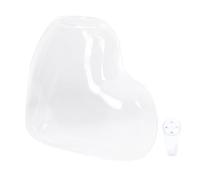 TOYZFRIENDY Creative Heart-shaped Hanging Hydroponic Glass Vase with No-trace Nail, Wall-mounted Plant Container and Home Decor Hanging Flower Holder for Indoor Gardening and Photo Prop