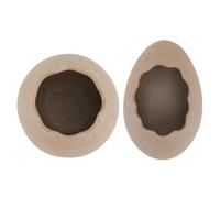 TOYZFRIENDY Creative Hydroponics Plants Pot Egg Shell Flower Vase Set, Simple Ceramic Home Adornment for Indoor Planting, 2pcs Horizontal and Vertical Design