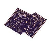 TOYZFRIENDY Creative Tarot Tablecloth for Divination and Chakra Healing Purple Desktop Cloth with Delicate Mystical Pattern Soft Smooth for Spiritual Altar and Home Decoration