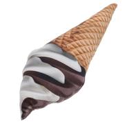 TOYZFRIENDY Cuddly Ice Cream Cone Plush Ornament Soft Stuffed Decor for Bedroom Living Nursery Compact Cute Indoor Decoration