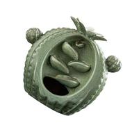 TOYZFRIENDY Delicate Ceramic Cactus Backflow Incense Burner Artistic Waterfall Censer for Meditation Relaxation Home Decor Purifies Air and Relieves Stress Gift for Office and Living