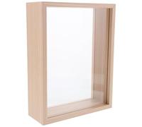 TOYZFRIENDY DIY Hollow Shadow Box Picture Frame 8-Inch 3D Display Stand for Dried Flower Specimens, Multi-Functional Hanging and Tabletop Photo Holder for Home Decor