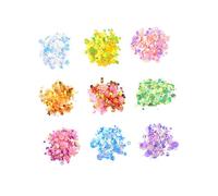 TOYZFRIENDY Diy Manicure Decoration Pearl Sequins 9 Colors Multi-pack Set, Nail Crafting Supplies for Delicate Nail Art and Face Body Decoration, Suitable for Professional and Home Use