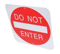 TOYZFRIENDY Do Not Enter Caution Sign Rustproof Aluminum Alloy Reflective Safety Sign for Indoor Outdoor Use Prevent Unauthorized Access and Enhance Security