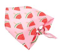 TOYZFRIENDY Dog Triangular Bandana Watermelon Pattern Puppy Bandana Single-Layer Pet Scarf Birthday Party Costume for Small and Medium Dogs
