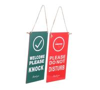 TOYZFRIENDY Double-sided Do Not Disturb Door Hanger Sign with Welcome Please Knock Reversible Business Open Closed Signs for Office Meeting and Home Use Clear Readability and Easy Hanging