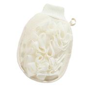 TOYZFRIENDY Double-sided Skin Scrubbing Mitt with Flax Material for Shower and Bath Exfoliating Glove for Dead Skin Removal Easy Back Cleansing Reusable Body Scrub Wash Mitt