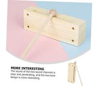 TOYZFRIENDY Dual-tone Wooden Percussion Block Music Teaching Supply Children's Rhythm Instrument Traditional Musical Toy