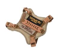 TOYZFRIENDY Escape Tactical Cat Harness with Adjustable Vest and Leash Secure No-escape Design for Outdoor Walking and Training Khaki Color for Comfortable Pet Hiking and Adventure