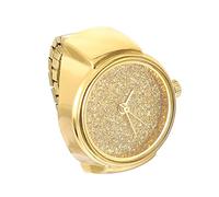 TOYZFRIENDY Fashion Glitter Ring Clock Quartz Movement Watch for Men and Women Simple Stylish Finger Ring Watch Suitable for Various Occasions and Gift Giving