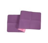 TOYZFRIENDY Foldable Tpe Yoga Mat Non Slip Textured Surface Thick Cushioning Kneeling Pad for Yoga Travel Office Nap Mat Dual Color Deep Purple and Pink