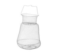 TOYZFRIENDY Foldable Zinc Plated Iron Wire Fishing Net with Crab Trap for Indoor Outdoor Lake River Sea Fishing Accessories