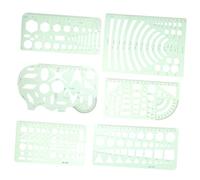 TOYZFRIENDY Geometric Drafting Template Plastic Circle Rulers Stencils for Architecture Technical Drawing Measuring Tools for School Office Art Design