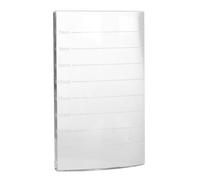 TOYZFRIENDY Glass Eyelash Extension Pallet Holder for Eyes and Eyebrows Smooth-surfaced Makeup Tool with Millimeter Markings Rectangular Glass Adhesive Tray for Lash Distinction Salon and