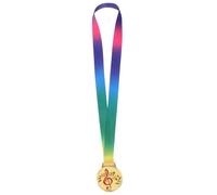TOYZFRIENDY Gold Music Award Medals for Zinc Alloy Durable Trophies with Neck Ribbons for Piano Violin Singing Dance Competitions and Performances