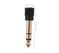 TOYZFRIENDY Gold Plated Female to Male Stereo Headphone Converter Adapter Copper Audio Jack for Microphone Guitar Amplifier Piano Stable Transmission and Clear Sound