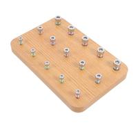 TOYZFRIENDY Hand Rehabilitation Peg Board Wooden Finger Movements Trainer Fine Motor Skills Dexterity Games Montessori Board for Reaction Training and Hand-Eye Coordination Therapy