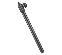 TOYZFRIENDY Handheld Boom Pole for Mic Telescopic Boom Arm Black Iron Solid Construction Easy to Operate 3/8 Inch Screw Head Adapter Extendable for Studio and Live Performance