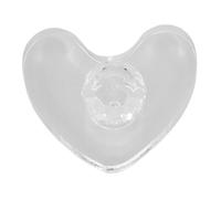 TOYZFRIENDY Heart-shaped Cosmetic Pressing Tool Plastic Eyeshadow Makeup Stamp for Blush Highlighter Contour Powder Pressing Quick Easy DIY Eye Makeup Accessory for Portable Powder Packaging