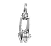 TOYZFRIENDY Heavy Duty U-groove Bearing Pulley Steel Wheel Load Capacity Fixed Lifting Guide Pulley for Hoisting Sliding Cables Gym and Industrial Use