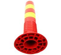 TOYZFRIENDY High Strength Safety Warning Column PU Reflective Parking Guide Post for Driveway Security Barrier Impact and Weather Resistant Traffic Bollard for Garage Parking Assist