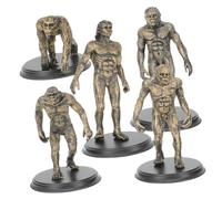 TOYZFRIENDY Human Evolution Model Educational Plastic Man Figures Teaching Aids for Boy Girl Learning Primitive Human Simulation Decorative Man Decors