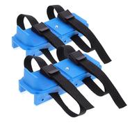 TOYZFRIENDY Ice Skates Double Runner with Adjustable Strap Beginner Skating Shoes for Outdoor Training Aid Lightweight Blue