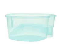 TOYZFRIENDY Integrated Turtle Tank Small Fish Tank Turtle Breeding Container Leak-proof Plastic Green Aquarium Suitable for Indoor Reptile Breeding