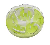 TOYZFRIENDY Interactive Cat Maze Slow Feeder Green Puzzle Feeder for Indoor Cats Stimulate Foraging Instinct Prevent Choking and Bloat Energy-consuming Pet