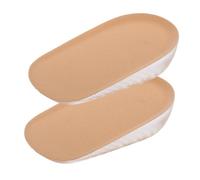 TOYZFRIENDY Invisible Height Increasing Insoles for Men and Women Soft Elastic Silicone Gel Heel Lift Inserts with Layers Comfortable Non-Fatigue Shoe Pads for Subtle Height Boost