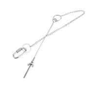 TOYZFRIENDY Iron Hanging Feeder Chain for Hens Adjustable Vegetable Skewer Fruit Holder Resistant Poultry Foraging Enrichment Accessory