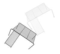 TOYZFRIENDY Iron Rutin Chicken Platform with Ladder for Cage Large Black and White Pet Stand for Small Animals Climbing and Resting to Promote Activity and Coordination