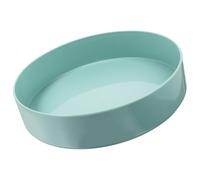 TOYZFRIENDY Japanese Style Flower Arrangement Plate Green Small Zen Flowerpot Ornament for Indoor Bonsai Hydroponic Plant Pot Tray Plastic Flower Pot Saucer for Home Office Balcony Decor