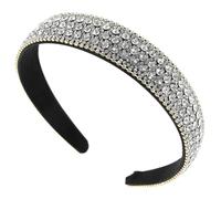 TOYZFRIENDY Jeweled Non-slip Rhinestone Headband for Women Sparkle Crystal Hairband Elegant Party Accessory Comfortable Fit for Daily and Special Occasions
