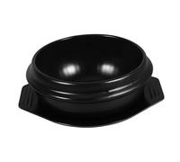 TOYZFRIENDY Korean Ceramic Stone Bowl for Bibimbap and Soup with Tray Gas Stove Safe Pot for Cooking Traditional Korean Cuisine Large Capacity Hot Pot for Family Meals