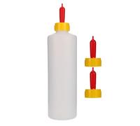 TOYZFRIENDY Lamb Feeding Bottle with Handle 400ml Plastic Easy Cleaning Portable Milk Feeder for Baby Goat and Small Animals