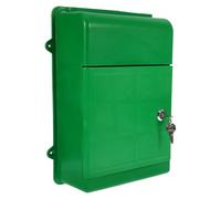 TOYZFRIENDY Large Lockable Wall Mounted Mailbox Weatherproof Key Drop Box for Outdoor Home Office Use Green Extra Large Capacity Suggestion and Complaint Letter Box