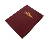 TOYZFRIENDY Leather Menu Display Folder Rounded Corner Restaurant Price Display Holder Multifunctional Order Book for Bar Cafe Hotel with Reusable Cover