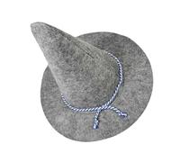 TOYZFRIENDY Light Grey Wizard Scarecrow Hat for Halloween Adults Sturdy Felt Witch Wizard Headwear Comfortable Lightweight Scarecrow Costume Accessory for Cosplay Party and Theatrical Use