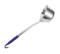 TOYZFRIENDY Long Handle Stainless Steel Water Ladle for Kitchen and Bath Lightweight Scoop with Precise Pour Spout Versatile Soup Dipper and Water Scooper for Deep Pots and Buckets